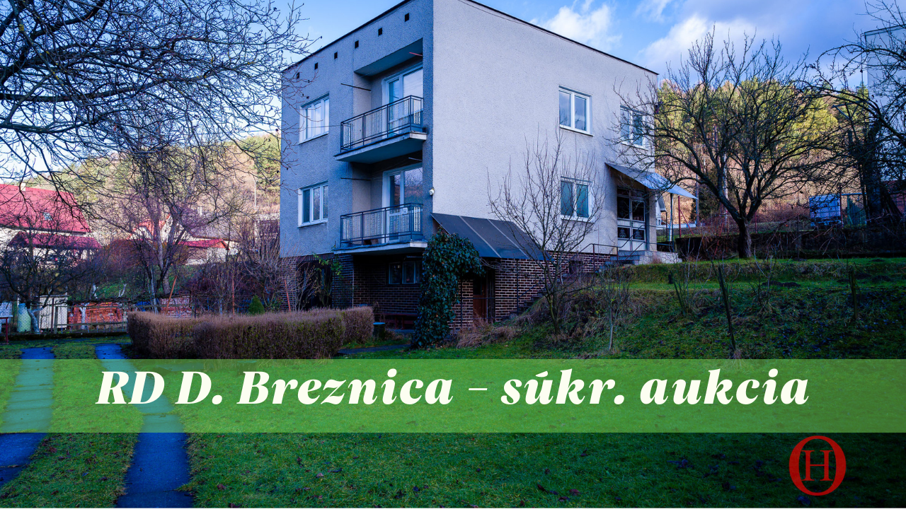 Aukcia Dom Dolná Breznica